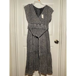 Deadstock Anthropologie Pilcro Denim Midi Dress size 14 NWT - has tear